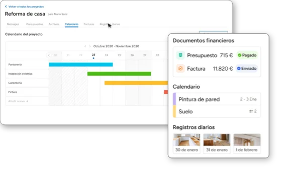 Reforify Controla el progreso de tu reforma | Cómo funciona Reforify: tu reforma bajo control desde un solo panel Reforify Controla el progreso de tu reforma